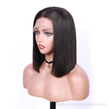 large stock China Wholesale Straight Bob Wigs Brazilian Human Hair Lace Front Wig Short Bob Wigs For Black Women